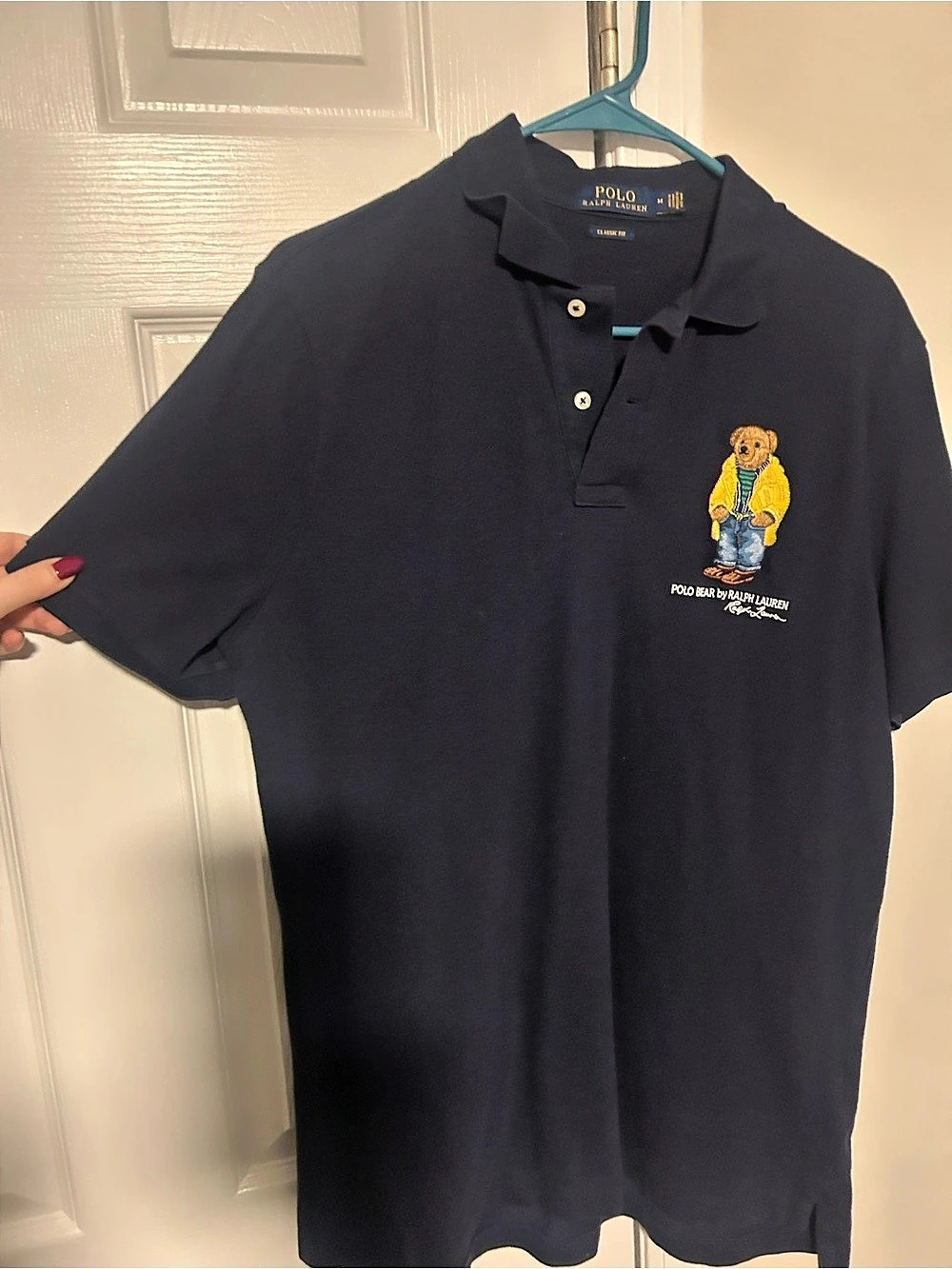 Polo Ralph Lauren Classic Fit Polo Shirt in Black Size Medium Like New